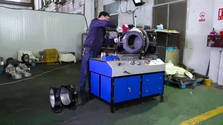 315mm CNC HDPE 파이프 핫 플레이트 제조 기계 자동 티 팔꿈치 크로스 워크샵 피팅 융합 용접 기계
